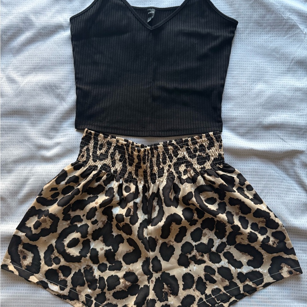 Shein Leopard Print Shorts